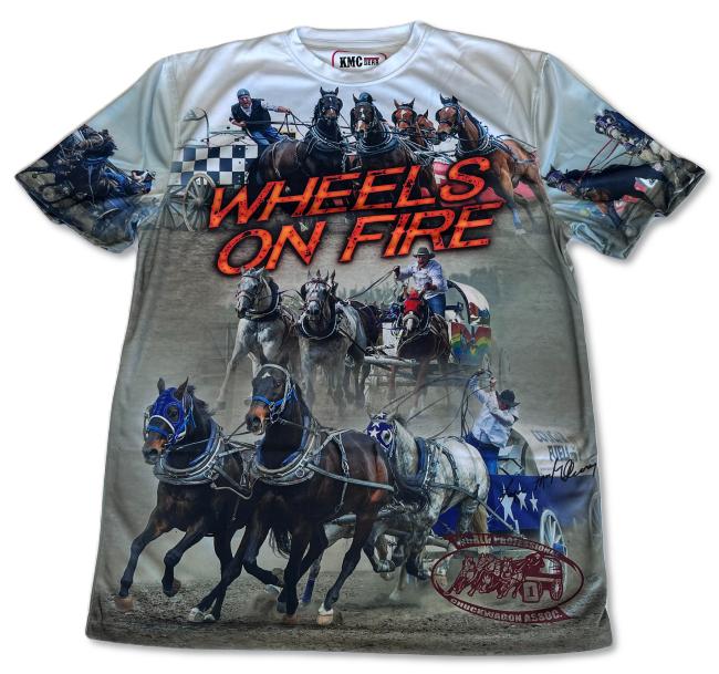 Wheels on Fire T-shirt Front