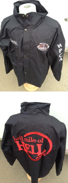 Mens and Ladies Black Soft Shell Race Jacket